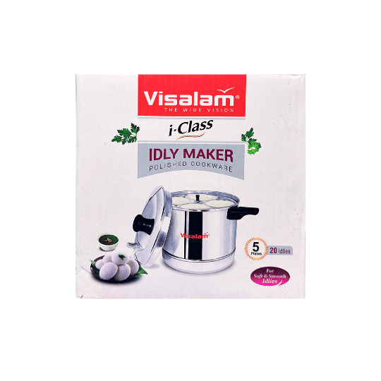 VISALAM - IDLY MAKER - 5 PLATES - 20 IDLIES