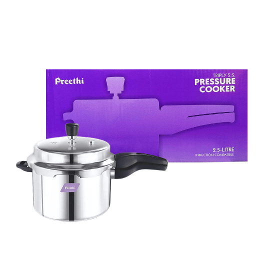 PREETHI - PRESSURE COOKER - TRIPLY SS