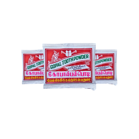 Poudre dentaire Gopal - 15 G x 3 Pièces