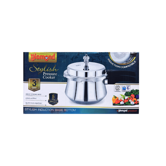DIAMOND - STYLISH PRESSURE COOKER - 3L